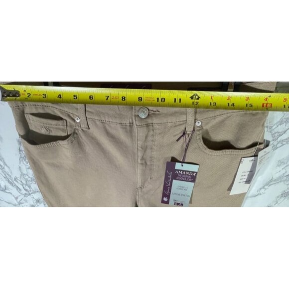 Gloria Vanderbilt Amanda Tapered Leg Classic Rise Jeans 12P Average  Hazelnut - Picture 3 of 9
